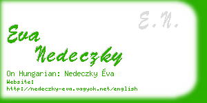 eva nedeczky business card